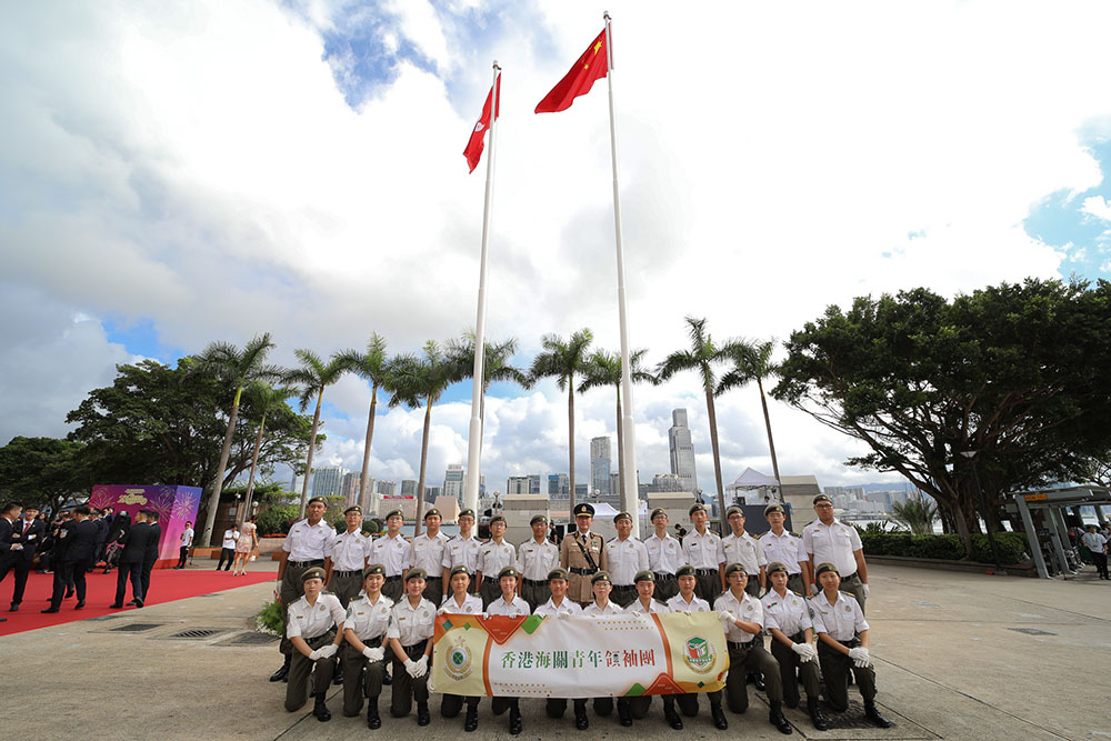 金紫荊廣場升旗禮慶特區成立28周年
